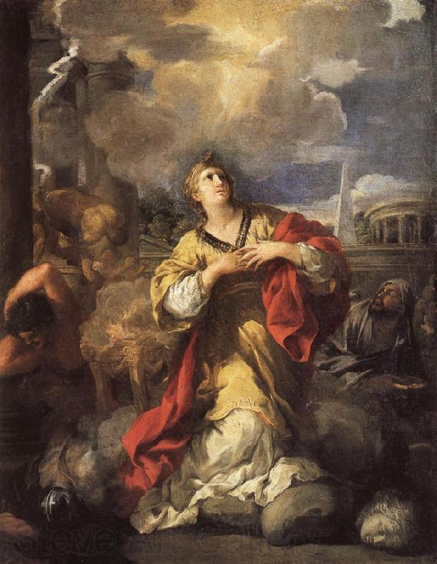 Pietro da Cortona St.Martina Refusing to Worship Idols